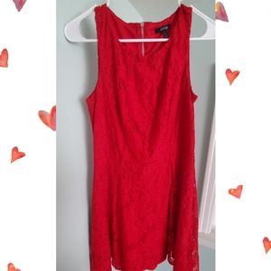Short red lace dress, apt 9 size 6